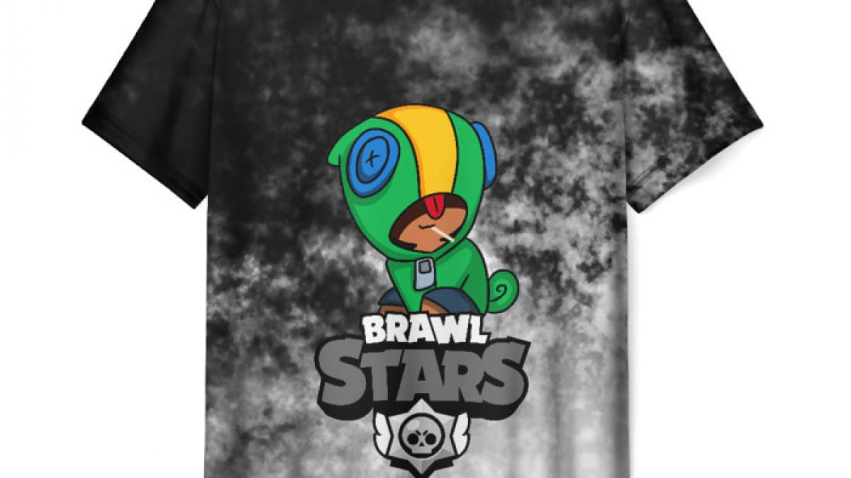 Buy Men S T Shirt Black Merchandise Brawl Stars Leon Idolstore - deadpool leon brawl stars