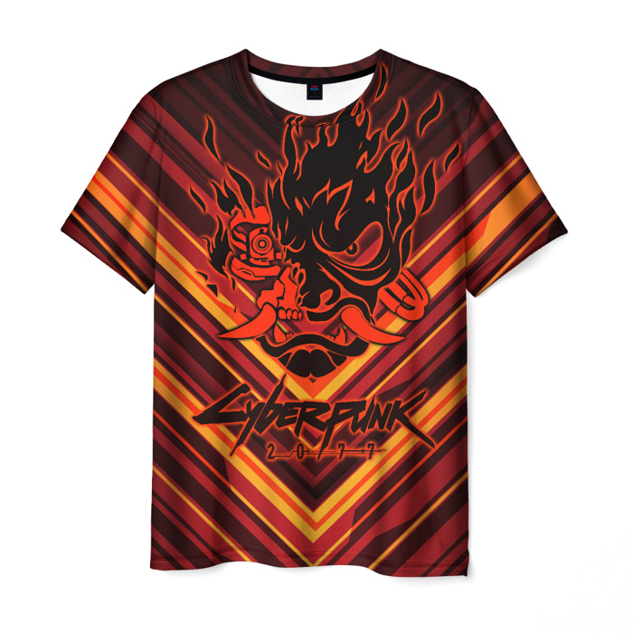 Men's T-shirt Cyberpunk 2077 Label Print Design - Idolstore ...