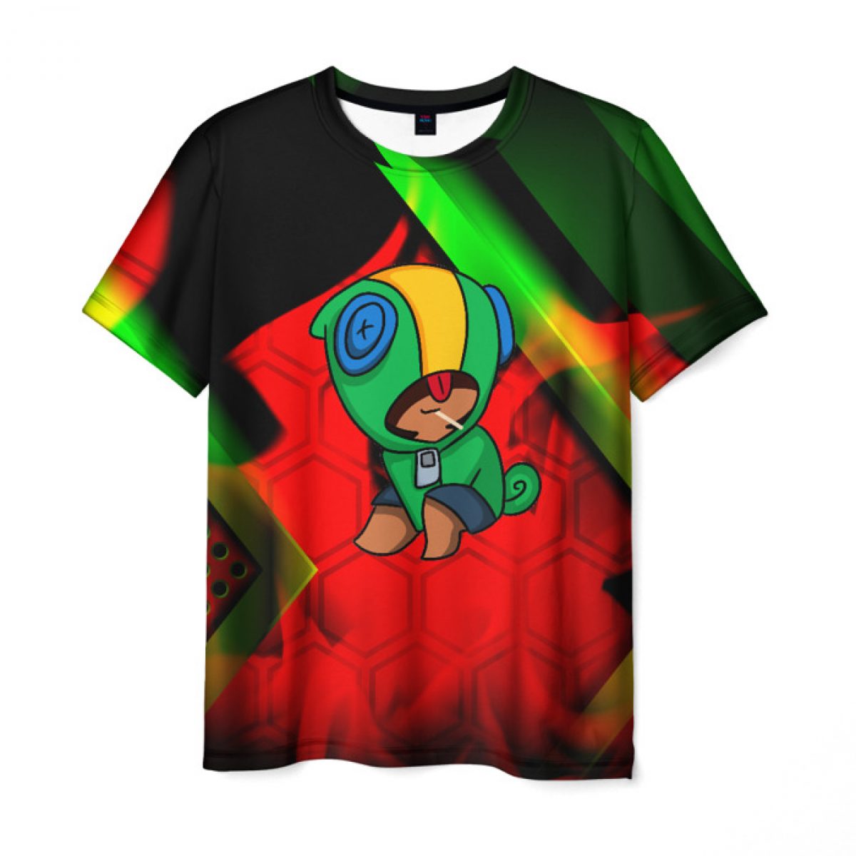 Buy Men S T Shirt Leon Brawl Stars Design Merch Idolstore - t shirt brawl stars léon