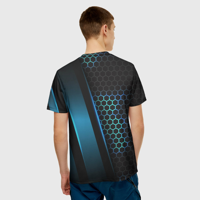 Merch Men T-Shirt Cyberpunk 2077 Neon Pattern