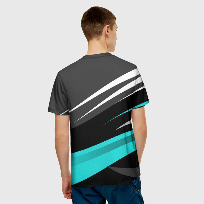 Merchandise Men T-Shirt Metro 2033 Exodus Cold Stripes Grey