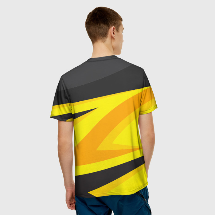 Merch Men T-Shirt Borderlands Yellow Stripe