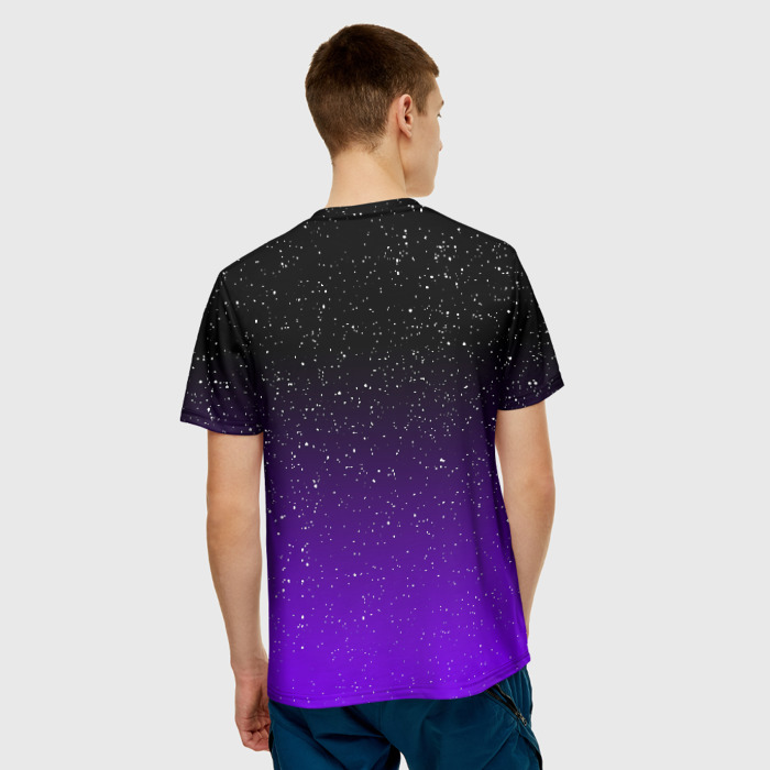 Merchandise Men T-Shirt Borderlands Purple Space Logo