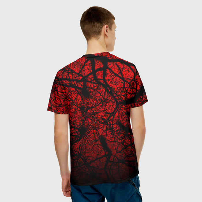 Merch Men T-Shirt Gears Of War Dark Omen Red