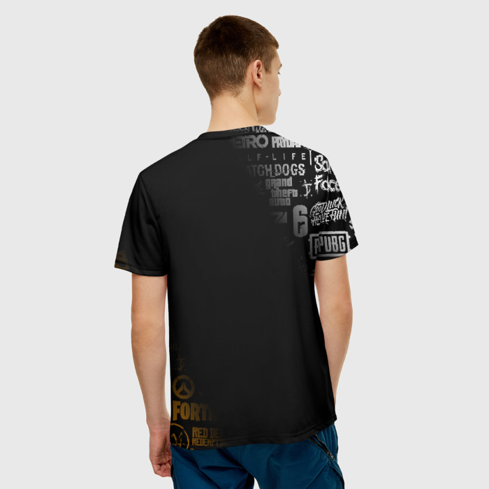 Merch Men T-Shirt Overwatch Emblem Black