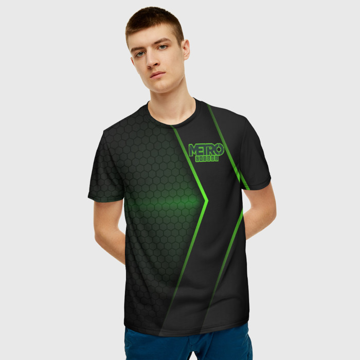 Merchandise Men T-Shirt Metro 2033 Exodus Green Neon