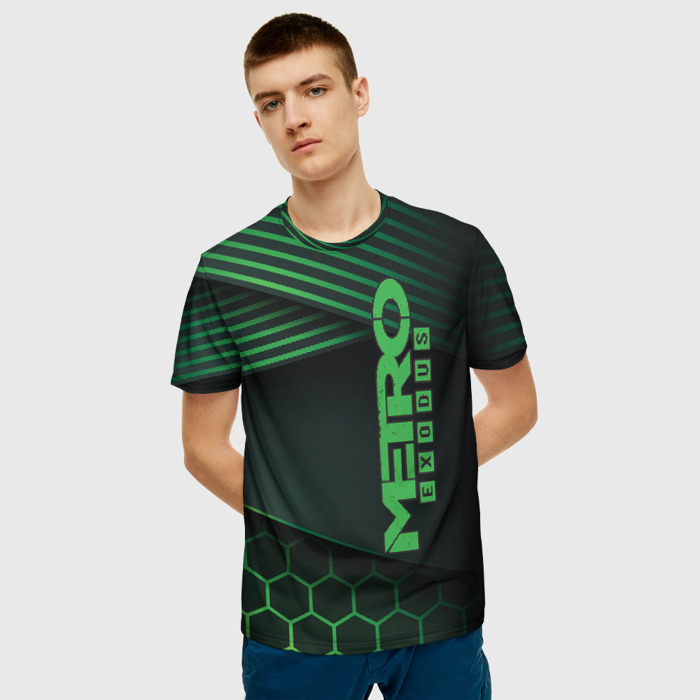 Collectibles Men T-Shirt Metro 2033 Exodus Dark Green