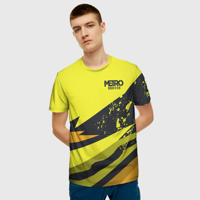 Merchandise Men T-Shirt Metro 2033 Exodus Yellow Splash