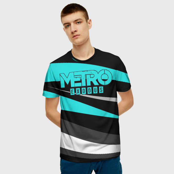 Merchandise Men T-Shirt Metro 2033 Exodus Cold Stripes