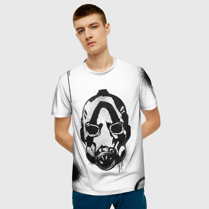 Merchandise Men T-Shirt Borderlands Psycho Mask Spray