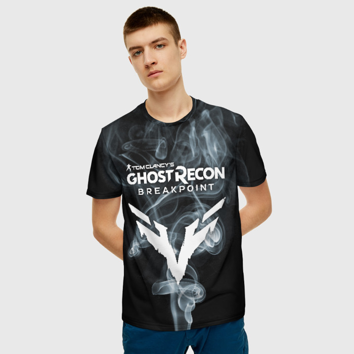 Merch Men T-Shirt Ghost Recon Breakpoint Wolves Black