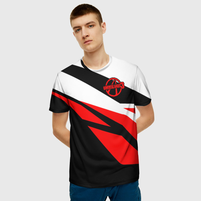 Merchandise Men T-Shirt Borderlands Stripes Style
