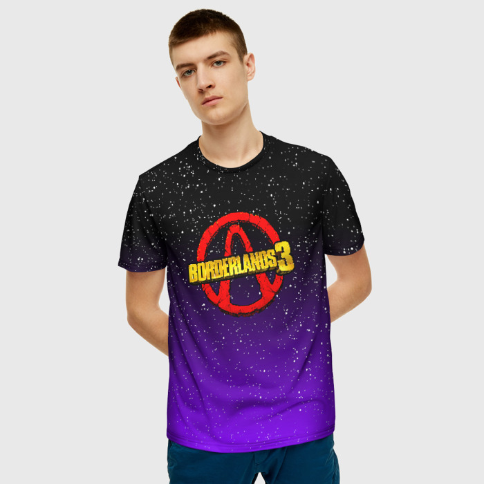 Merchandise Men T-Shirt Borderlands Space Logo