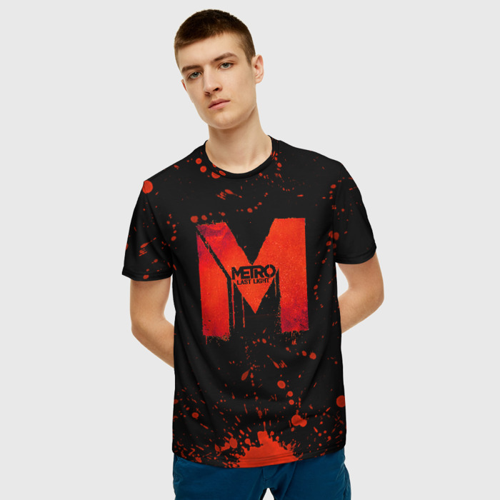 Merch Men T-Shirt Metro 2033 Last Light Logo Black
