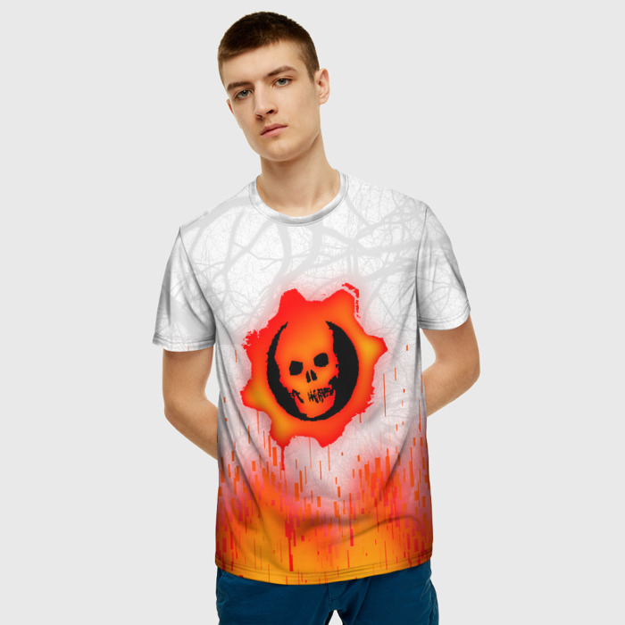 Merchandise Men T-Shirt Gears Of War Magma Omen