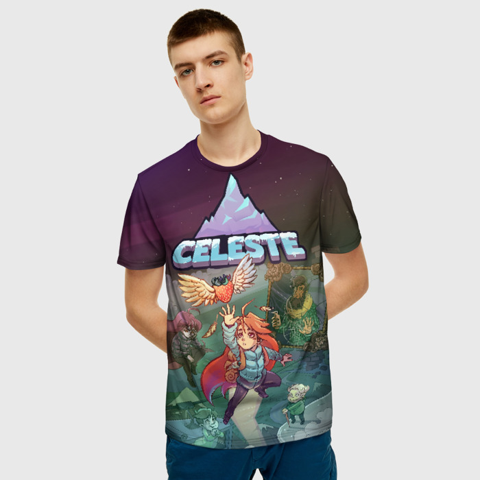 Collectibles Men T-Shirt Celeste Cover Art Pixels