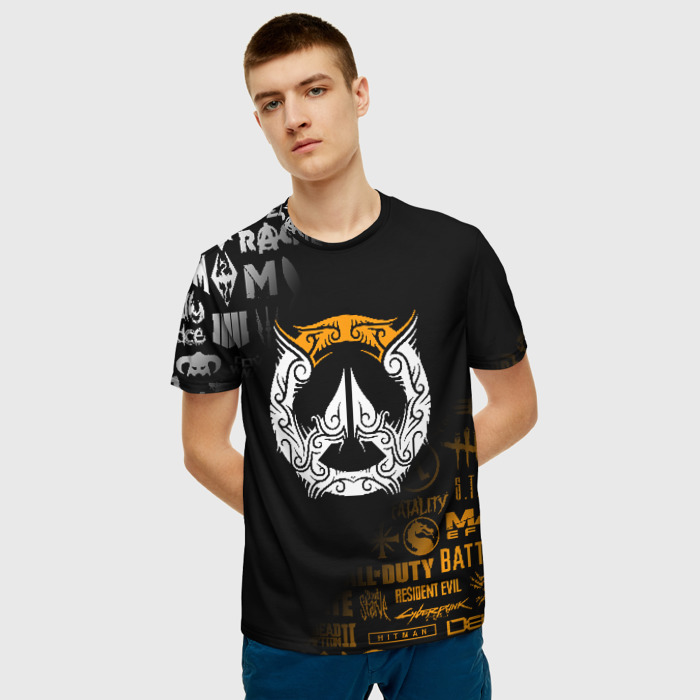 Merch Men T-Shirt Overwatch Emblem Black