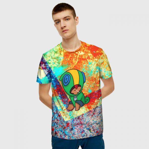 Buy Brawl Stars T Shirt Leon Graffiti Print Merch Idolstore - brawl stars leon vinilo textil