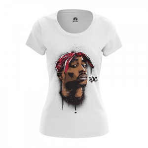 Women’s long sleeve 2pac Shakur White Print Rap Idolstore - Merchandise and Collectibles Merchandise, Toys and Collectibles