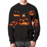 Merchandise Sweatshirt Happy Halloween Pumpkins