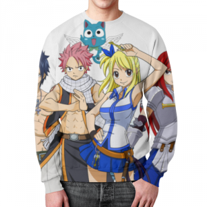 Gray Natsu Lucy Sweatshirt Fairy Tail Idolstore - Merchandise and Collectibles Merchandise, Toys and Collectibles 2
