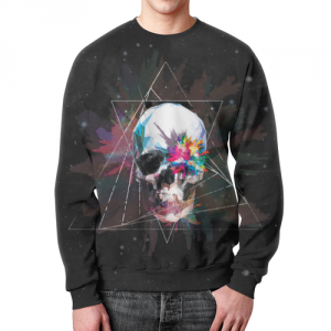 Collectibles Sweatshirt Skeleton Space Lines