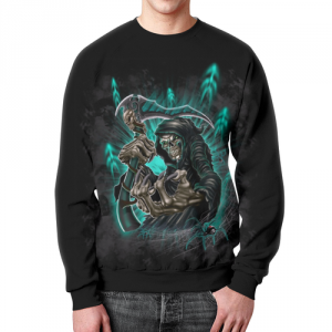 Collectibles Sweatshirt Grim Reaper Skeleton Death