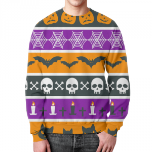 Collectibles Sweatshirt Merch Halloween Pattern Design