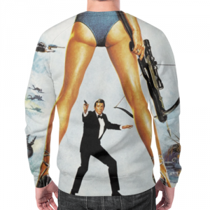 James Bond Sweatshirt Retro Cover Style Idolstore - Merchandise and Collectibles Merchandise, Toys and Collectibles