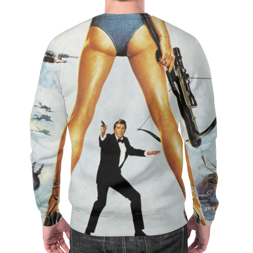 Collectibles James Bond Sweatshirt Retro Cover Style