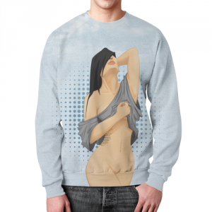Merch Gorgeous Girl Sweatshirt Woman Digital Art