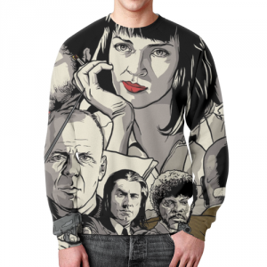Sweatshirt Pulp Fiction Cast Uma Thurman Idolstore - Merchandise and Collectibles Merchandise, Toys and Collectibles 2