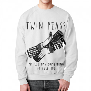 Sweatshirt Twin Peaks merchandise image white Idolstore - Merchandise and Collectibles Merchandise, Toys and Collectibles