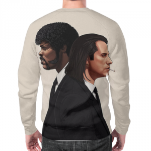 Sweatshirt Pulp Fiction hero portraits design Idolstore - Merchandise and Collectibles Merchandise, Toys and Collectibles