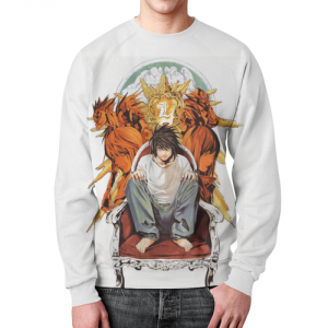 Sweatshirt Death note merch white print Idolstore - Merchandise and Collectibles Merchandise, Toys and Collectibles