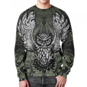Collectibles Owl Art Sweatshirt Night Hunter