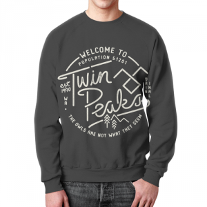 Sweatshirt Twin Peaks text design Idolstore - Merchandise and Collectibles Merchandise, Toys and Collectibles 2