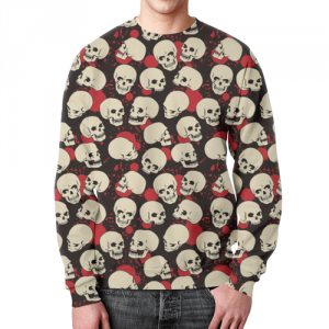 Collectibles Sweatshirt Skulls Pattern Skeleton
