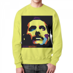 Merchandise Sweatshirt Freddie Mercury Pop Art Yellow