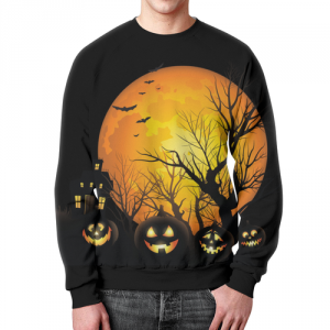 Collectibles Sweatshirt Halloween Graphic Print Design