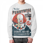 Merchandise Sweatshirt It Retro Poster Movie Pennywise