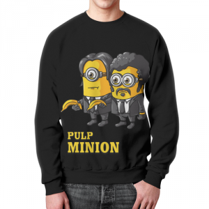 Merchandise Sweatshirt Pulp Minion Fiction Crossover
