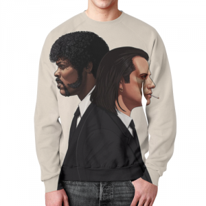 Sweatshirt Pulp Fiction hero portraits design Idolstore - Merchandise and Collectibles Merchandise, Toys and Collectibles 2