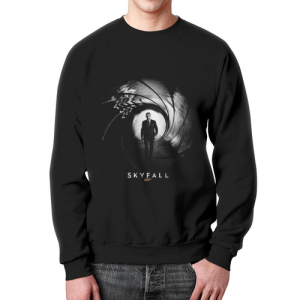 Skyfall agent 007 Sweatshirt James Bond black print Idolstore - Merchandise and Collectibles Merchandise, Toys and Collectibles 2
