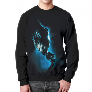 Sweatshirt Alien design print black Idolstore - Merchandise and Collectibles Merchandise, Toys and Collectibles 2