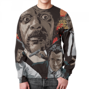 Pulp Fiction Sweatshirt Cast Art Print Idolstore - Merchandise and Collectibles Merchandise, Toys and Collectibles 2