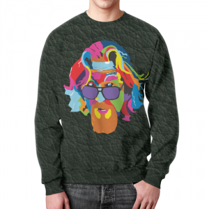 Big Lebowski Sweatshirt Rainbow black print Idolstore - Merchandise and Collectibles Merchandise, Toys and Collectibles 2