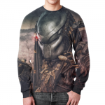 Merchandise Sweatshirt Predator In Helmet Print