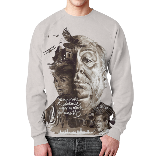 Collectibles Alfred Hitchcock Sweatshirt Portrait Art