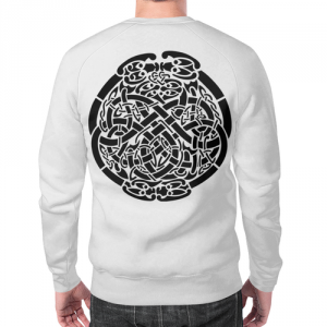 Sweatshirt Vikings white print design Idolstore - Merchandise and Collectibles Merchandise, Toys and Collectibles
